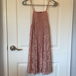 Light pink lace dress